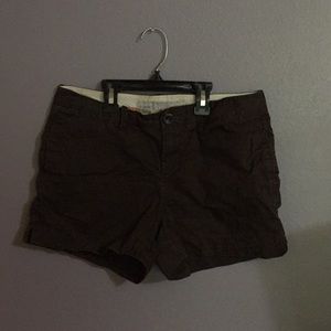 Old Navy Mid-Rise Chocolate Shorts